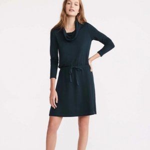 Lou & Grey LOFT Soft-Blend Drawstring Cowl Dress